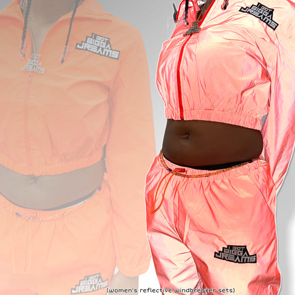 Bigga Jreams Women’s Reflective Wind Breaker Set